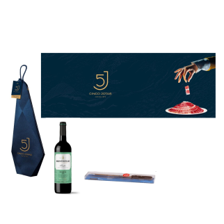 Jamón 5 Jotas Bellota 100% Ibérico 6-7kg Caja Navideña